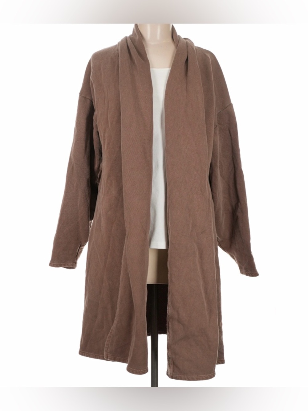 Joah Brown Oversized French Terry Cardigan Cocoa ONE SIZE/OS - Picture 5 of 10